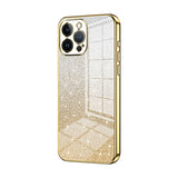 Gradient Glitter Powder Electroplated Phone Case, For iPhone 13 Pro Max, For iPhone 13 Pro, For iPhone 13, For iPhone 12, For iPhone 12 Pro Max, For iPhone 12 Pro