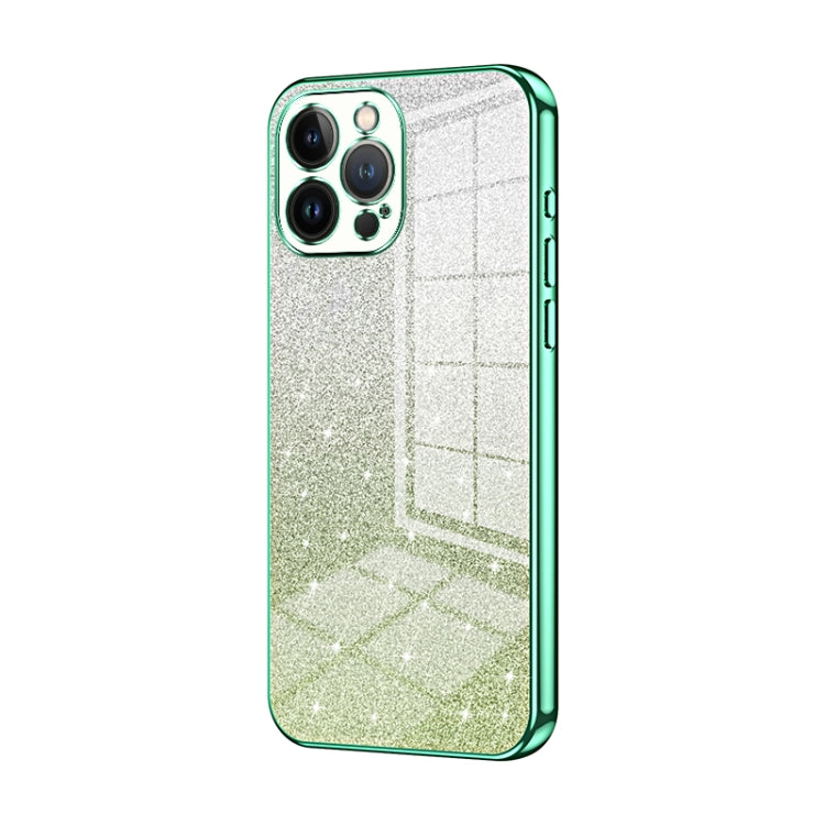 Gradient Glitter Powder Electroplated Phone Case, For iPhone 13 Pro Max, For iPhone 13 Pro, For iPhone 13, For iPhone 12, For iPhone 12 Pro Max, For iPhone 12 Pro