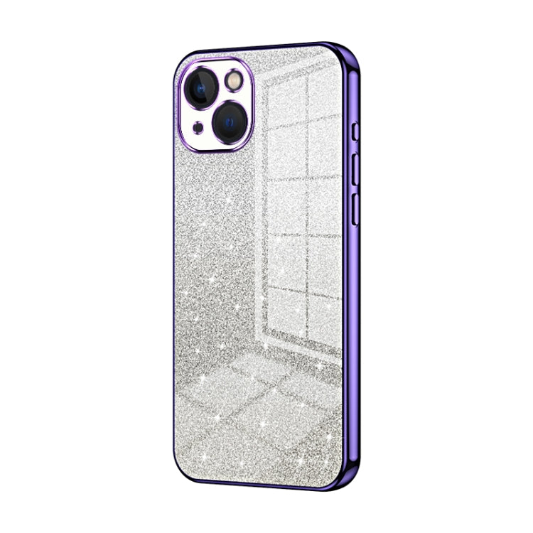 Gradient Glitter Powder Electroplated Phone Case, For iPhone 13 Pro Max, For iPhone 13 Pro, For iPhone 13, For iPhone 12, For iPhone 12 Pro Max, For iPhone 12 Pro