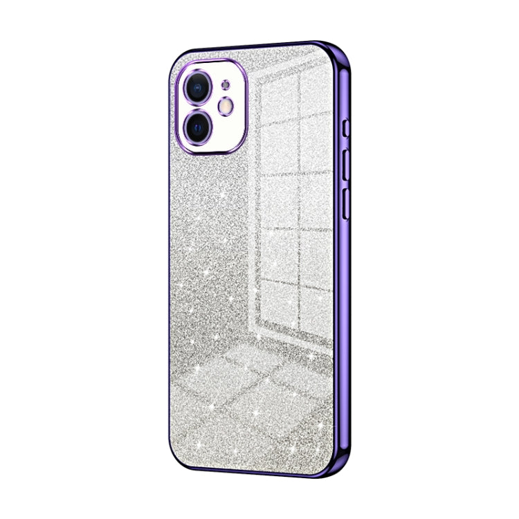 Gradient Glitter Powder Electroplated Phone Case, For iPhone 13 Pro Max, For iPhone 13 Pro, For iPhone 13, For iPhone 12, For iPhone 12 Pro Max, For iPhone 12 Pro