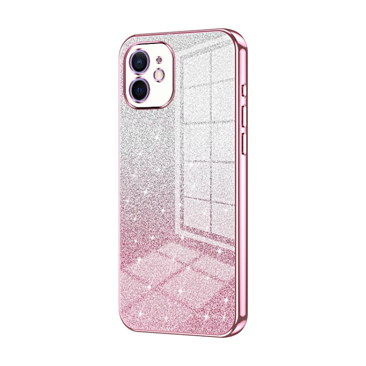 Gradient Glitter Powder Electroplated Phone Case, For iPhone 13 Pro Max, For iPhone 13 Pro, For iPhone 13, For iPhone 12, For iPhone 12 Pro Max, For iPhone 12 Pro
