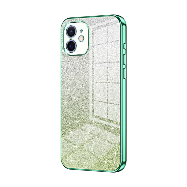 Gradient Glitter Powder Electroplated Phone Case, For iPhone 13 Pro Max, For iPhone 13 Pro, For iPhone 13, For iPhone 12, For iPhone 12 Pro Max, For iPhone 12 Pro