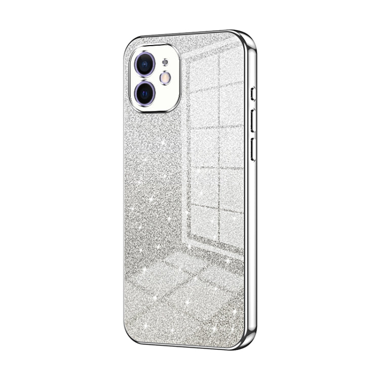 Gradient Glitter Powder Electroplated Phone Case, For iPhone 13 Pro Max, For iPhone 13 Pro, For iPhone 13, For iPhone 12, For iPhone 12 Pro Max, For iPhone 12 Pro
