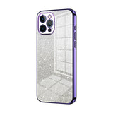 Gradient Glitter Powder Electroplated Phone Case, For iPhone 13 Pro Max, For iPhone 13 Pro, For iPhone 13, For iPhone 12, For iPhone 12 Pro Max, For iPhone 12 Pro