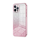 Gradient Glitter Powder Electroplated Phone Case, For iPhone 13 Pro Max, For iPhone 13 Pro, For iPhone 13, For iPhone 12, For iPhone 12 Pro Max, For iPhone 12 Pro