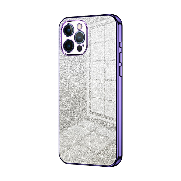 Gradient Glitter Powder Electroplated Phone Case, For iPhone 13 Pro Max, For iPhone 13 Pro, For iPhone 13, For iPhone 12, For iPhone 12 Pro Max, For iPhone 12 Pro