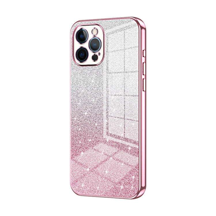 Gradient Glitter Powder Electroplated Phone Case, For iPhone 13 Pro Max, For iPhone 13 Pro, For iPhone 13, For iPhone 12, For iPhone 12 Pro Max, For iPhone 12 Pro