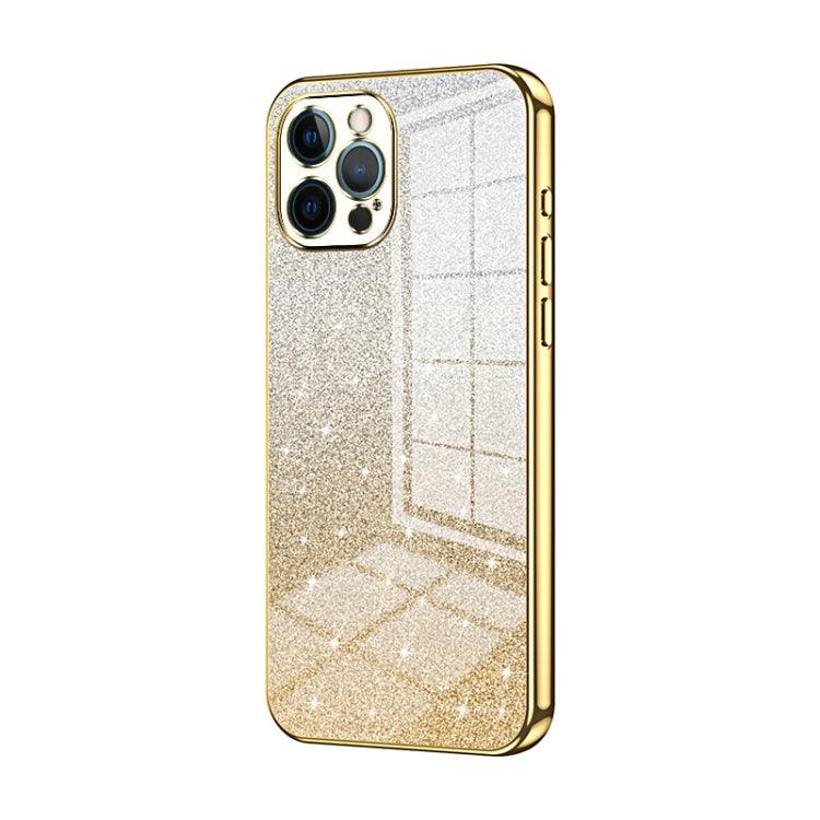 Gradient Glitter Powder Electroplated Phone Case, For iPhone 13 Pro Max, For iPhone 13 Pro, For iPhone 13, For iPhone 12, For iPhone 12 Pro Max, For iPhone 12 Pro
