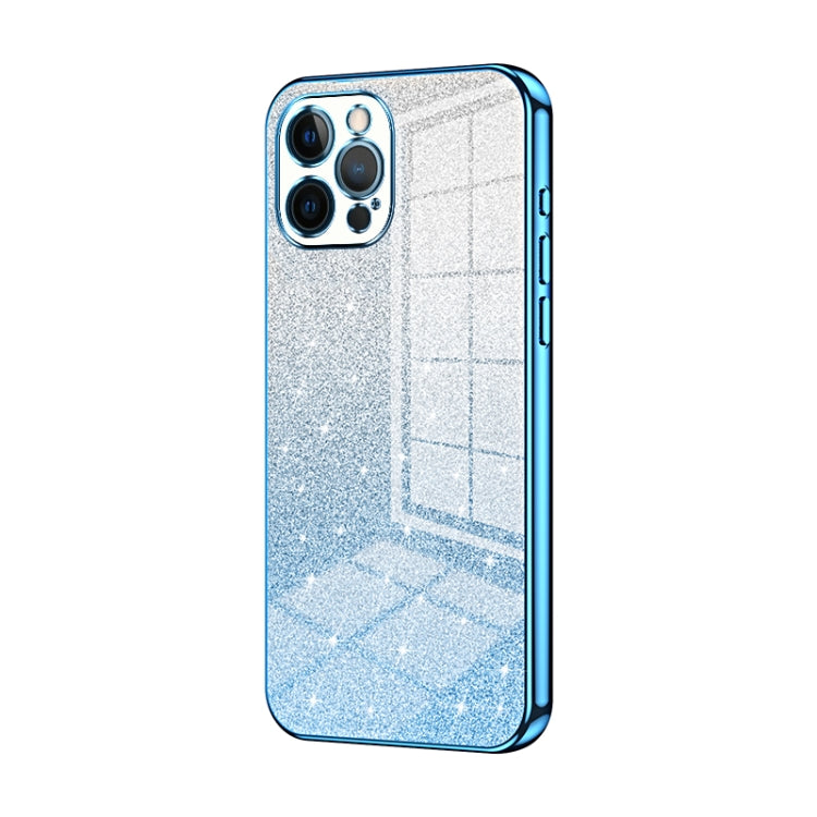 Gradient Glitter Powder Electroplated Phone Case, For iPhone 13 Pro Max, For iPhone 13 Pro, For iPhone 13, For iPhone 12, For iPhone 12 Pro Max, For iPhone 12 Pro