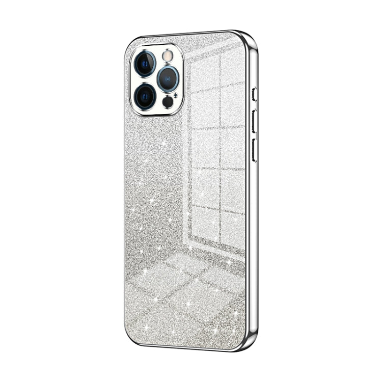 Gradient Glitter Powder Electroplated Phone Case, For iPhone 13 Pro Max, For iPhone 13 Pro, For iPhone 13, For iPhone 12, For iPhone 12 Pro Max, For iPhone 12 Pro