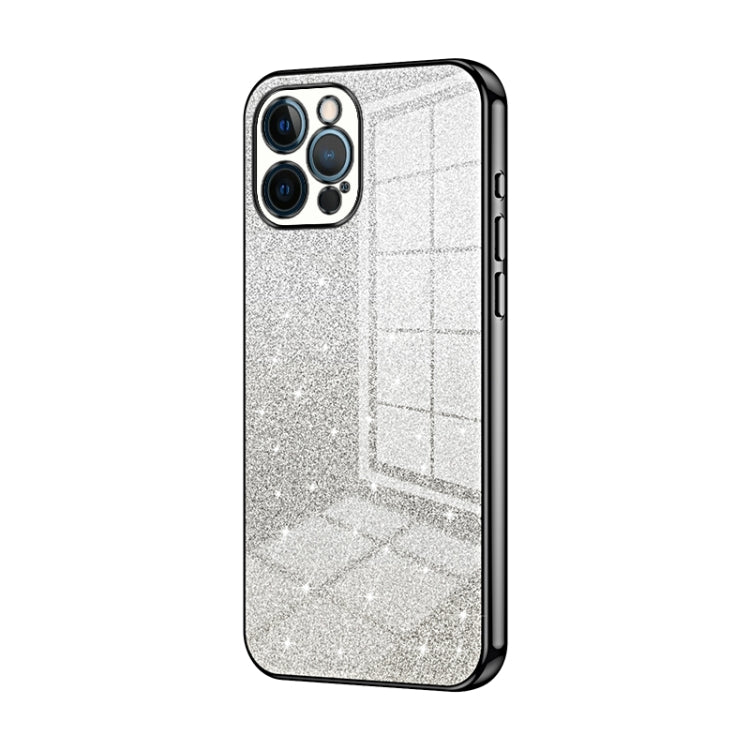 Gradient Glitter Powder Electroplated Phone Case, For iPhone 13 Pro Max, For iPhone 13 Pro, For iPhone 13, For iPhone 12, For iPhone 12 Pro Max, For iPhone 12 Pro