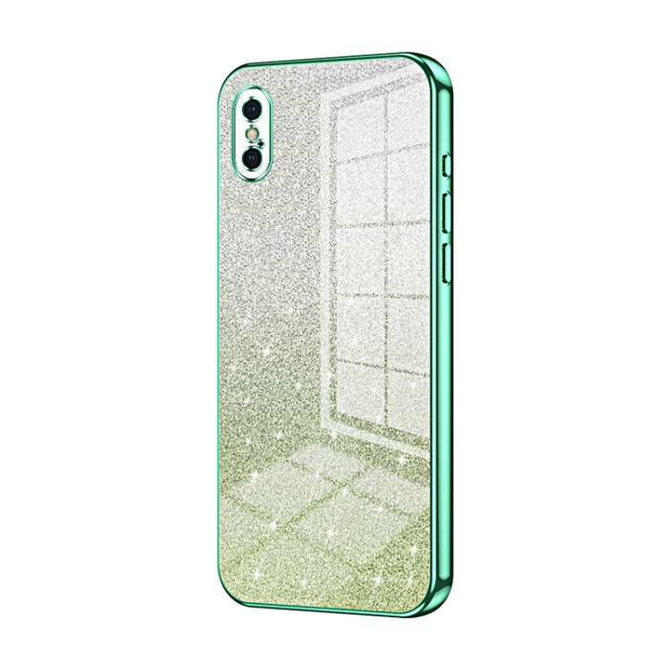 Gradient Glitter Powder Electroplated Phone Case, For iPhone 11 Pro Max, For iPhone 11, For iPhone 11 Pro, For iPhone X / XS, For iPhone XR, For iPhone XS Max