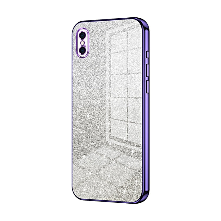 Gradient Glitter Powder Electroplated Phone Case, For iPhone 11 Pro Max, For iPhone 11, For iPhone 11 Pro, For iPhone X / XS, For iPhone XR, For iPhone XS Max
