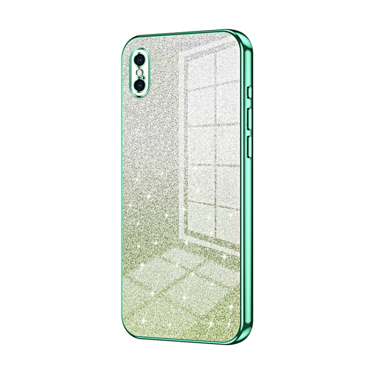 Gradient Glitter Powder Electroplated Phone Case, For iPhone 11 Pro Max, For iPhone 11, For iPhone 11 Pro, For iPhone X / XS, For iPhone XR, For iPhone XS Max