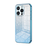 Gradient Glitter Powder Electroplated Phone Case, For iPhone 16 Pro, For iPhone 16 Plus, For iPhone 16, For iPhone 15 Pro Max, For iPhone 15 Pro, For iPhone 15 Plus
