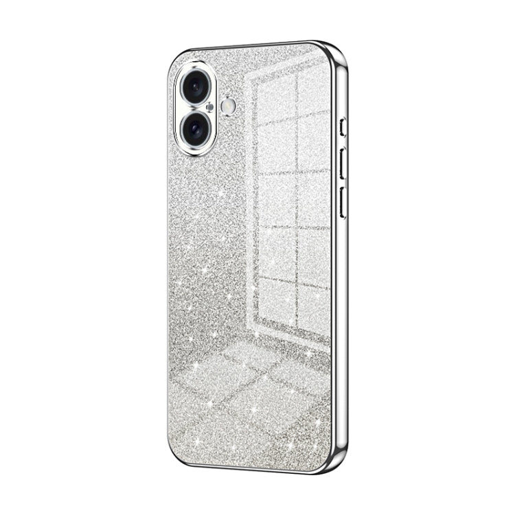 Gradient Glitter Powder Electroplated Phone Case, For iPhone 16 Pro, For iPhone 16 Plus, For iPhone 16, For iPhone 15 Pro Max, For iPhone 15 Pro, For iPhone 15 Plus