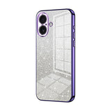 Gradient Glitter Powder Electroplated Phone Case, For iPhone 17e / 16e, For iPhone 17 Pro Max, For iPhone 17 Pro, For iPhone 17, For iPhone Air, For iPhone 16 Pro Max