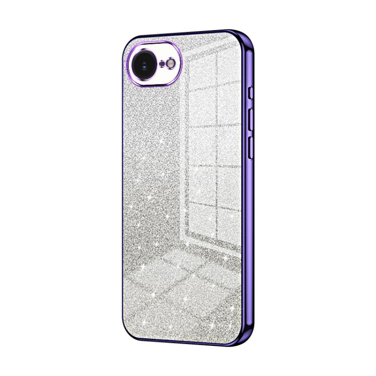 Gradient Glitter Powder Electroplated Phone Case, For iPhone 17e / 16e, For iPhone 17 Pro Max, For iPhone 17 Pro, For iPhone 17, For iPhone Air, For iPhone 16 Pro Max