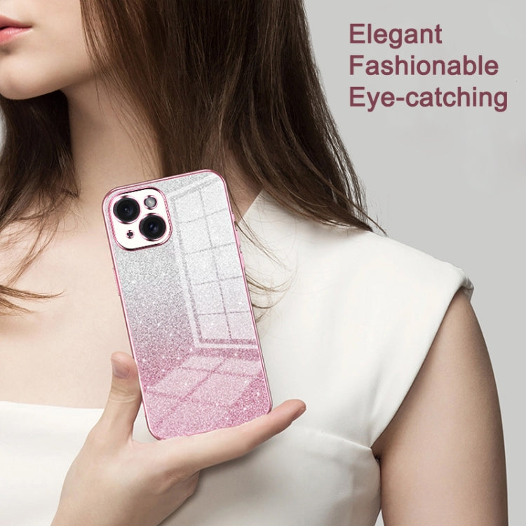 Gradient Glitter Powder Electroplated Phone Case, For iPhone 17e / 16e, For iPhone 17 Pro Max, For iPhone 17 Pro, For iPhone 17, For iPhone Air, For iPhone 16 Pro Max
