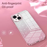 Gradient Glitter Powder Electroplated Phone Case, For iPhone 15, For iPhone 14 Plus, For iPhone 14, For iPhone 14 Pro, For iPhone 14 Pro Max, For iPhone SE 2022 / 2020 / 8 / 7