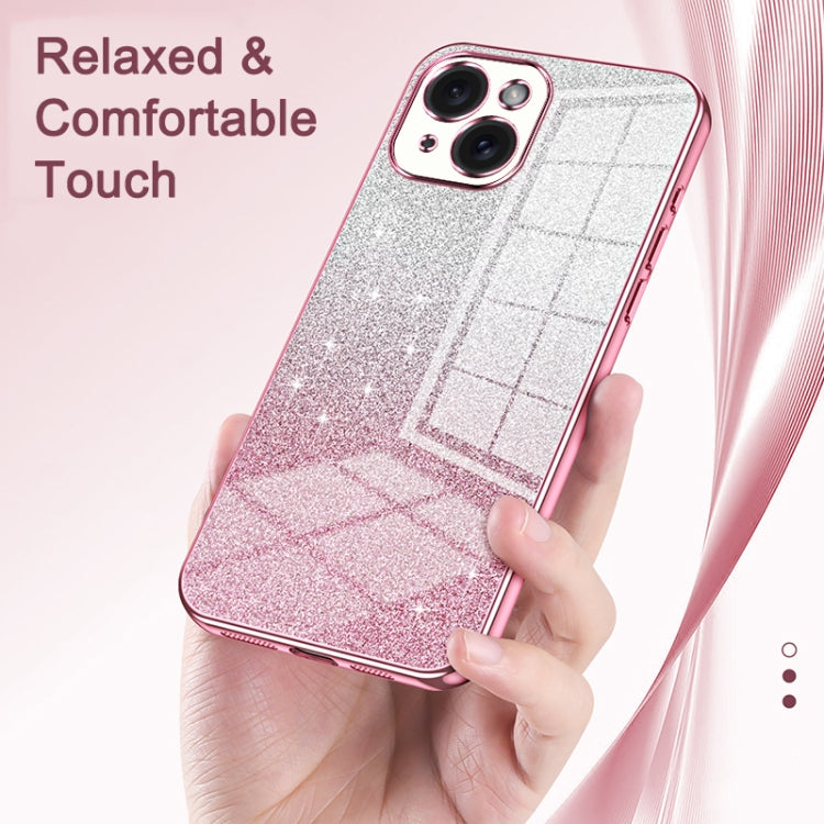 Gradient Glitter Powder Electroplated Phone Case, For iPhone 13 Pro Max, For iPhone 13 Pro, For iPhone 13, For iPhone 12, For iPhone 12 Pro Max, For iPhone 12 Pro