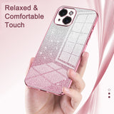 Gradient Glitter Powder Electroplated Phone Case, For iPhone 8 Plus / 7 Plus