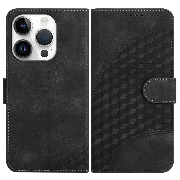 YX0060 Elephant Head Embossed Phone Leather Case with Lanyard, For iPhone 16 Pro, For iPhone 16 Plus, For iPhone 16, For iPhone 15 Pro Max, For iPhone 15 Pro, For iPhone 15 Plus