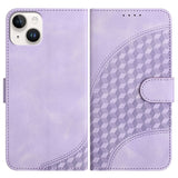 YX0060 Elephant Head Embossed Phone Leather Case with Lanyard, For iPhone 16 Pro, For iPhone 16 Plus, For iPhone 16, For iPhone 15 Pro Max, For iPhone 15 Pro, For iPhone 15 Plus