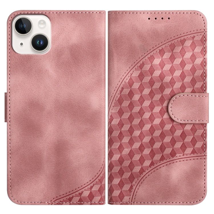 YX0060 Elephant Head Embossed Phone Leather Case with Lanyard, For iPhone 16 Pro, For iPhone 16 Plus, For iPhone 16, For iPhone 15 Pro Max, For iPhone 15 Pro, For iPhone 15 Plus
