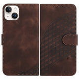 YX0060 Elephant Head Embossed Phone Leather Case with Lanyard, For iPhone 16 Pro, For iPhone 16 Plus, For iPhone 16, For iPhone 15 Pro Max, For iPhone 15 Pro, For iPhone 15 Plus