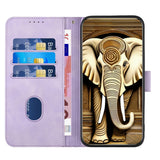 YX0060 Elephant Head Embossed Phone Leather Case with Lanyard, For iPhone 15, For iPhone 14 Plus, For iPhone 14, For iPhone 14 Pro, For iPhone 14 Pro Max, For iPhone SE 2022/SE 2020/6/7/8