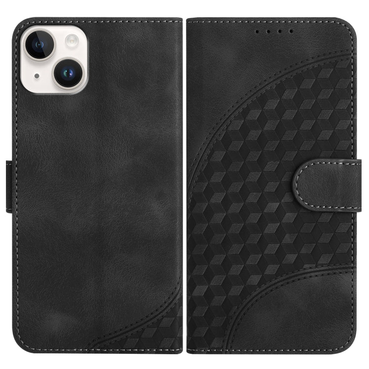 YX0060 Elephant Head Embossed Phone Leather Case with Lanyard, For iPhone 15, For iPhone 14 Plus, For iPhone 14, For iPhone 14 Pro, For iPhone 14 Pro Max, For iPhone SE 2022/SE 2020/6/7/8