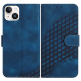 YX0060 Elephant Head Embossed Phone Leather Case with Lanyard, For iPhone 15, For iPhone 14 Plus, For iPhone 14, For iPhone 14 Pro, For iPhone 14 Pro Max, For iPhone SE 2022/SE 2020/6/7/8