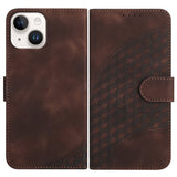 YX0060 Elephant Head Embossed Phone Leather Case with Lanyard, For iPhone 15, For iPhone 14 Plus, For iPhone 14, For iPhone 14 Pro, For iPhone 14 Pro Max, For iPhone SE 2022/SE 2020/6/7/8