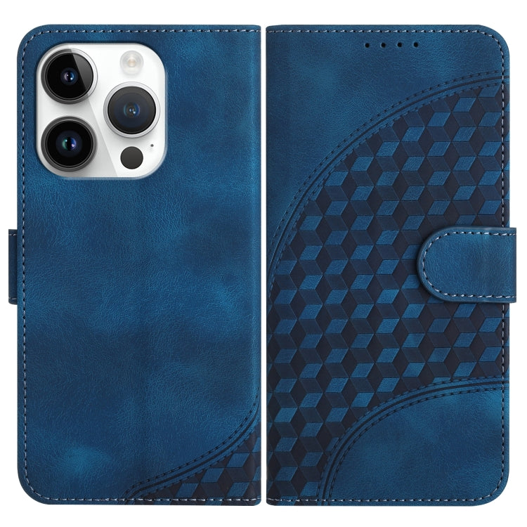YX0060 Elephant Head Embossed Phone Leather Case with Lanyard, For iPhone 15, For iPhone 14 Plus, For iPhone 14, For iPhone 14 Pro, For iPhone 14 Pro Max, For iPhone SE 2022/SE 2020/6/7/8