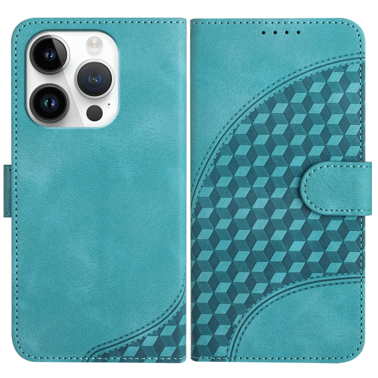 YX0060 Elephant Head Embossed Phone Leather Case with Lanyard, For iPhone 15, For iPhone 14 Plus, For iPhone 14, For iPhone 14 Pro, For iPhone 14 Pro Max, For iPhone SE 2022/SE 2020/6/7/8