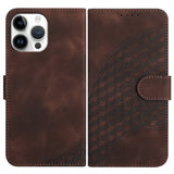 YX0060 Elephant Head Embossed Phone Leather Case with Lanyard, For iPhone 13 Pro Max, For iPhone 13 Pro, For iPhone 13, For iPhone 13 mini, For iPhone 12/12 Pro, For iPhone 12 Pro Max