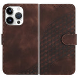 YX0060 Elephant Head Embossed Phone Leather Case with Lanyard, For iPhone 13 Pro Max, For iPhone 13 Pro, For iPhone 13, For iPhone 13 mini, For iPhone 12/12 Pro, For iPhone 12 Pro Max