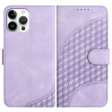 YX0060 Elephant Head Embossed Phone Leather Case with Lanyard, For iPhone 13 Pro Max, For iPhone 13 Pro, For iPhone 13, For iPhone 13 mini, For iPhone 12/12 Pro, For iPhone 12 Pro Max