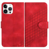 YX0060 Elephant Head Embossed Phone Leather Case with Lanyard, For iPhone 13 Pro Max, For iPhone 13 Pro, For iPhone 13, For iPhone 13 mini, For iPhone 12/12 Pro, For iPhone 12 Pro Max