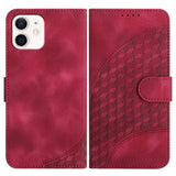 YX0060 Elephant Head Embossed Phone Leather Case with Lanyard, For iPhone 12 mini, For iPhone 11 Pro Max, For iPhone 11, For iPhone 11 Pro, For iPhone XS / X, For iPhone XR