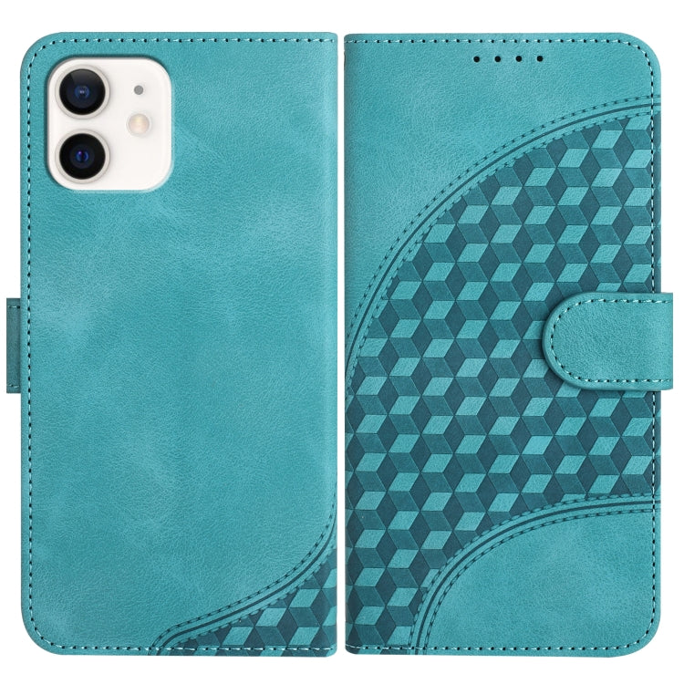 YX0060 Elephant Head Embossed Phone Leather Case with Lanyard, For iPhone 12 mini, For iPhone 11 Pro Max, For iPhone 11, For iPhone 11 Pro, For iPhone XS / X, For iPhone XR