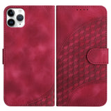 YX0060 Elephant Head Embossed Phone Leather Case with Lanyard, For iPhone 12 mini, For iPhone 11 Pro Max, For iPhone 11, For iPhone 11 Pro, For iPhone XS / X, For iPhone XR