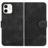 YX0060 Elephant Head Embossed Phone Leather Case with Lanyard, For iPhone 12 mini, For iPhone 11 Pro Max, For iPhone 11, For iPhone 11 Pro, For iPhone XS / X, For iPhone XR