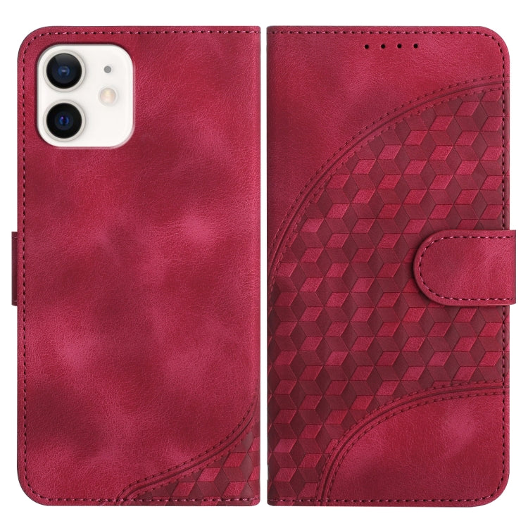 YX0060 Elephant Head Embossed Phone Leather Case with Lanyard, For iPhone 12 mini, For iPhone 11 Pro Max, For iPhone 11, For iPhone 11 Pro, For iPhone XS / X, For iPhone XR