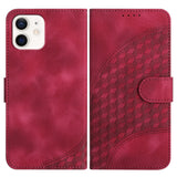 YX0060 Elephant Head Embossed Phone Leather Case with Lanyard, For iPhone 12 mini, For iPhone 11 Pro Max, For iPhone 11, For iPhone 11 Pro, For iPhone XS / X, For iPhone XR