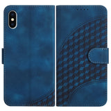 YX0060 Elephant Head Embossed Phone Leather Case with Lanyard, For iPhone 12 mini, For iPhone 11 Pro Max, For iPhone 11, For iPhone 11 Pro, For iPhone XS / X, For iPhone XR