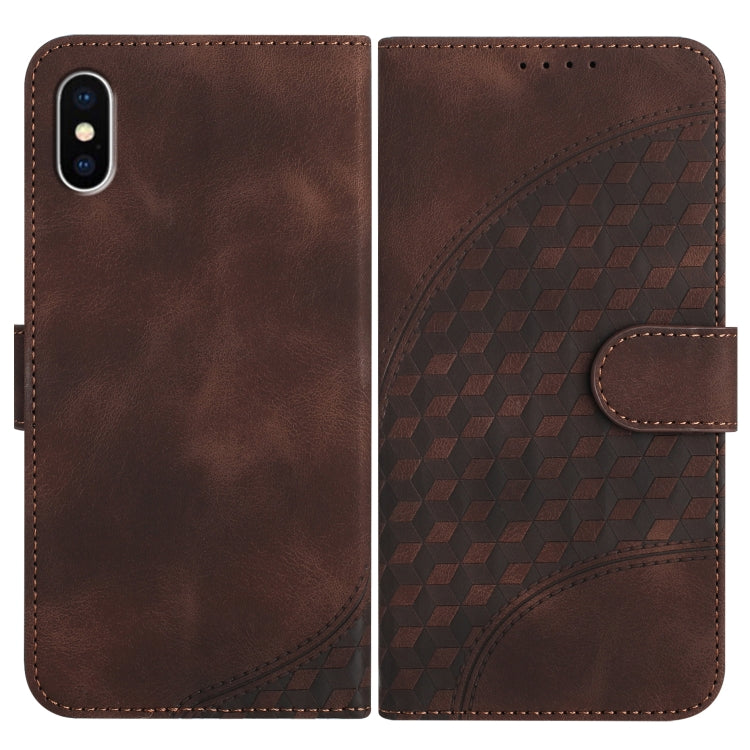 YX0060 Elephant Head Embossed Phone Leather Case with Lanyard, For iPhone 12 mini, For iPhone 11 Pro Max, For iPhone 11, For iPhone 11 Pro, For iPhone XS / X, For iPhone XR