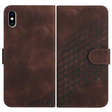 YX0060 Elephant Head Embossed Phone Leather Case with Lanyard, For iPhone XS Max, For iPhone 8 Plus / 7 Plus