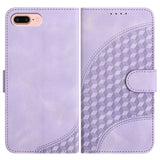 YX0060 Elephant Head Embossed Phone Leather Case with Lanyard, For iPhone XS Max, For iPhone 8 Plus / 7 Plus